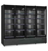 Wandkühlregal ROMA 250 TN BLK 2500×727×1967 mm