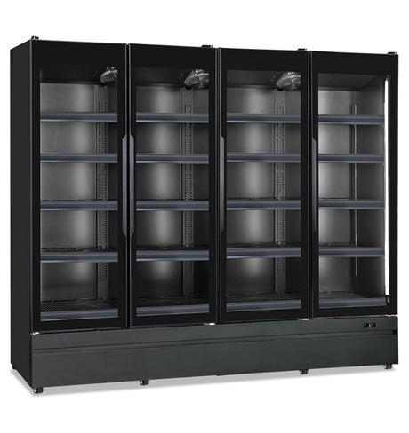 Wandkühlregal ROMA 250 TN BLK 2500×727×1967 mm