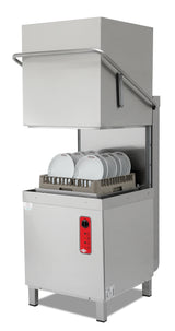 Geschirrspüler mit Dunstabzugshaube, digitale Steuerung, 380 V – 1000 Teller/Stunde